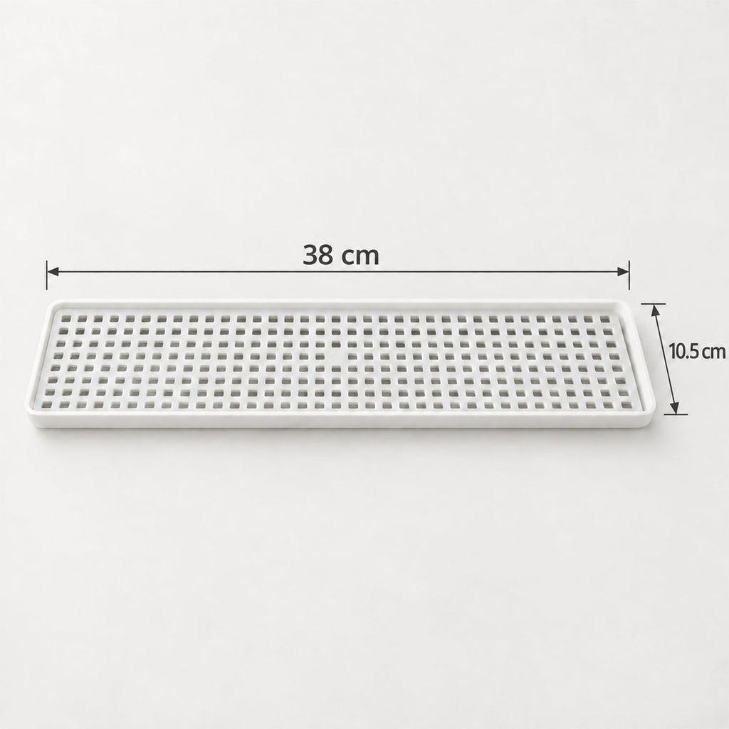 Removable Plastic Drain Rack Tray For Kitchen Sink And Bathroom Counter