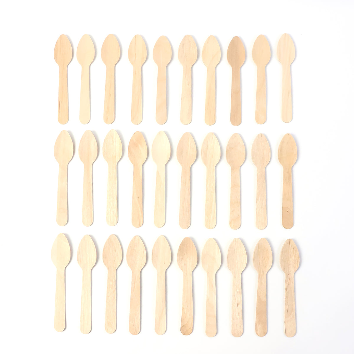 110mm Wooden Tea Spoon  30 Pcs Pack