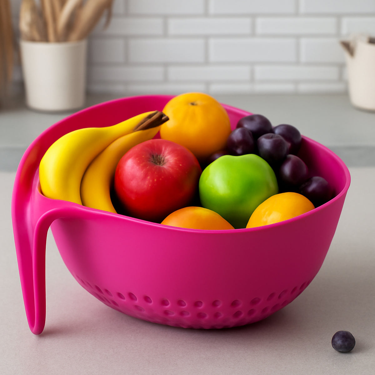 Supermom Premium Multipurpose Triangular Kitchen Colander (1 Pc)
