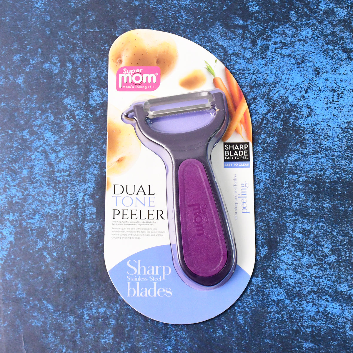 Supermom Dual Tone Peeler With Ultra Sharp Stainless Steel Blade (1 Pc)