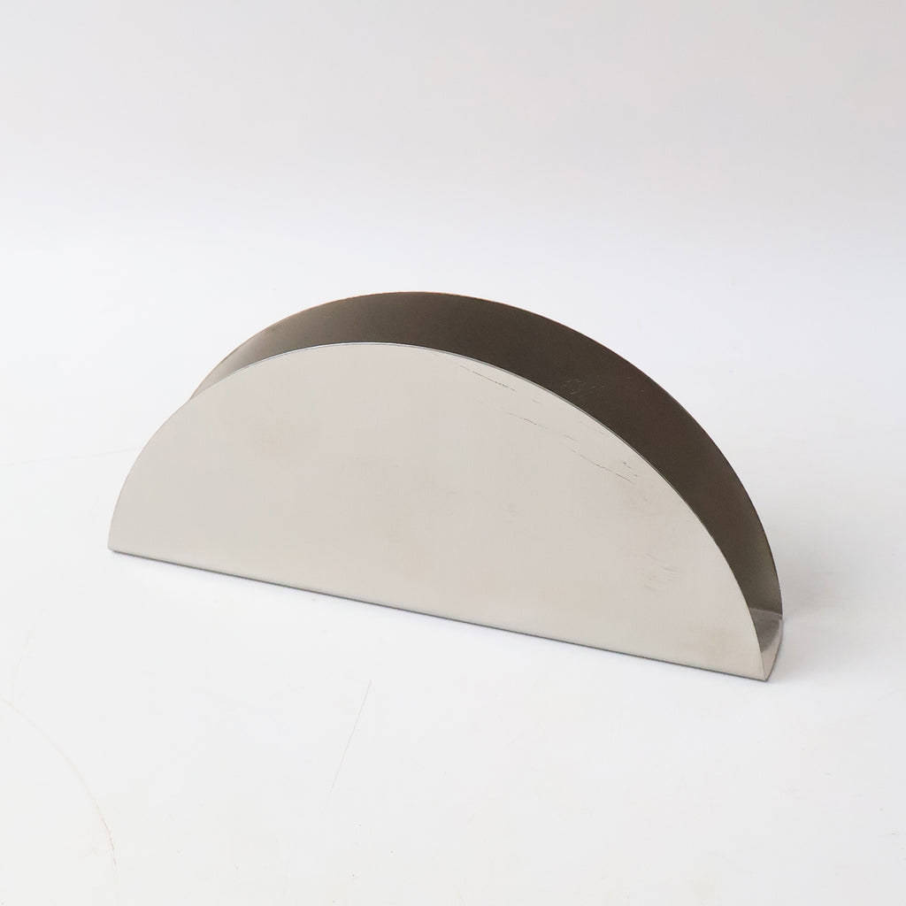 Stainless Steel Half-moon Shaped Tissue Paper Napkin Holder Stand (1 Pc)
