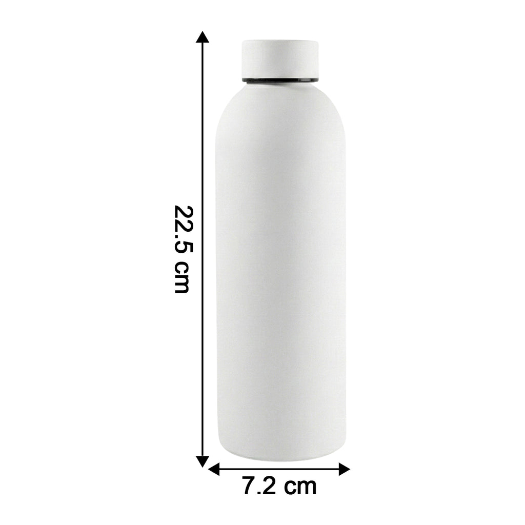 Stainless Steel Double Wall Vacuum-insulated Drink Water (White  500 Ml Approx)