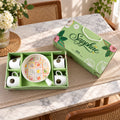 Ceramic Cup And Platter Set For Tea Coffee And Snack Serving At Home (5 Pc Set)